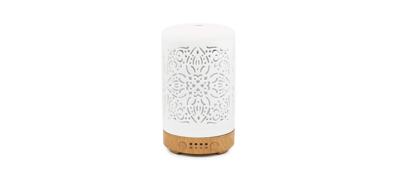 Earnest Living White Ceramic Essential Oil Diffuser