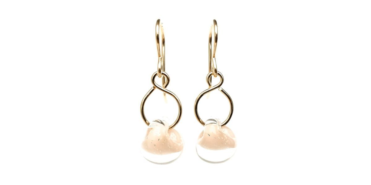 Kahili Creations Handmade Mini Glass Drop Earrings