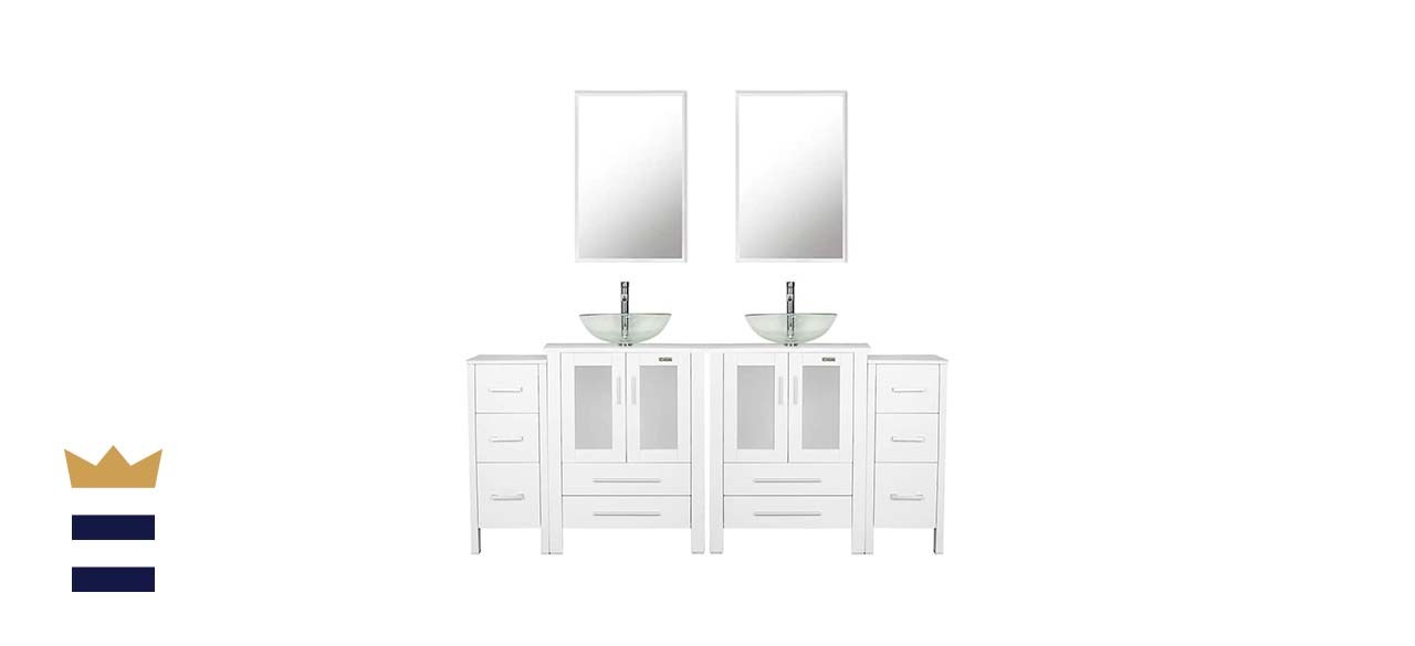 Eclife 72 Bathroom Vanity Sink Combo