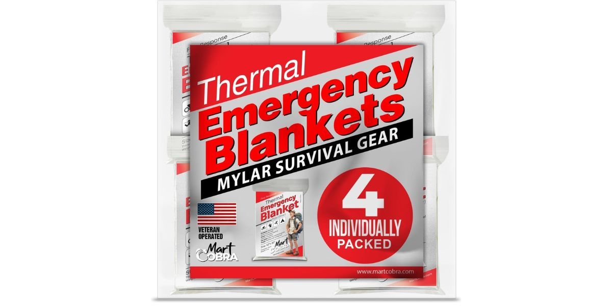 Emergency Blanket 4-Pack