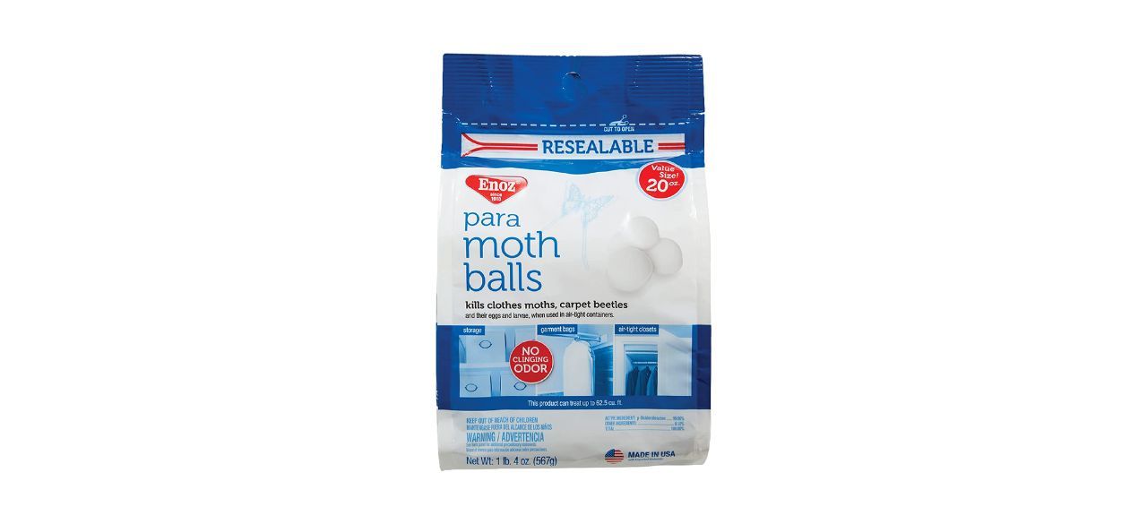 Enoz 20-Ounce Bag Of Moth Balls With No Clinging Odor