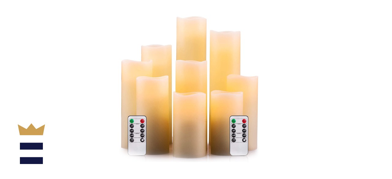 Enpornk Flameless Candles, Set of 9