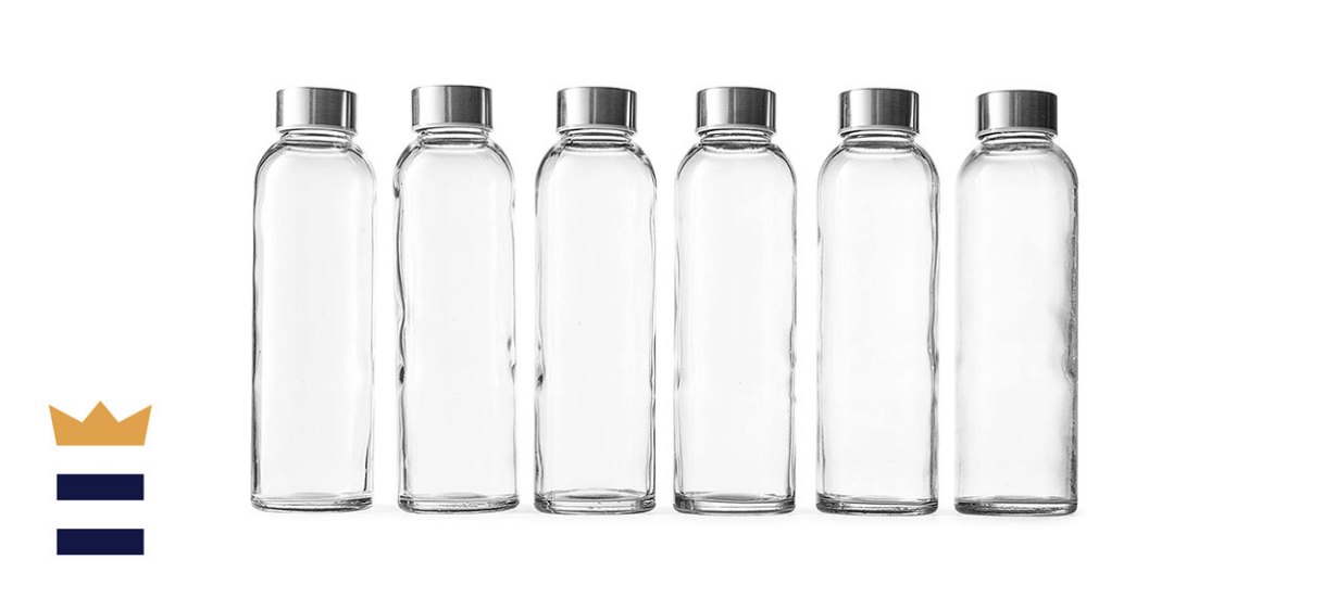 Epica Six-Pack of 18-Ounce Beverage Glass Bottles