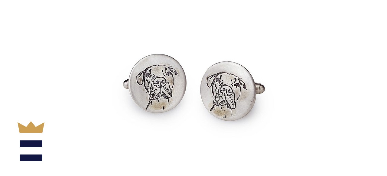 Erin Harris Custom Pet Portrait Cufflinks