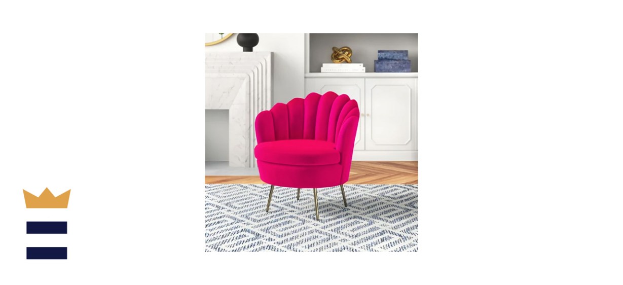 Etta Avenue Hendrix 30-Inch Wide Velvet Barrel Chair