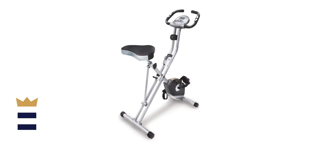 Exerpeutic Folding Magnetic Upright Exercise Bike