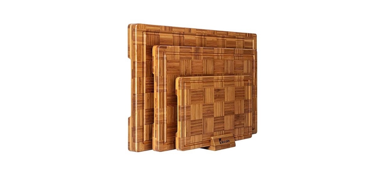 GREENER CHEF Extra Large Bamboo Cutting Board - Lifetime