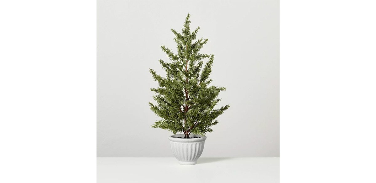 Faux Spruce Tree in Fluted Pot - Hearth & Hand™ with Magnolia