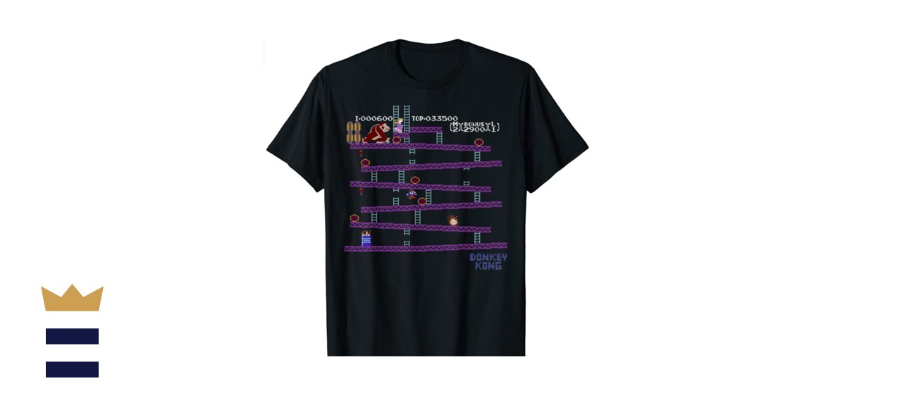 Fifth Sun Nintendo Donkey Kong 8-Bit Side Scroll Graphic T-Shirt