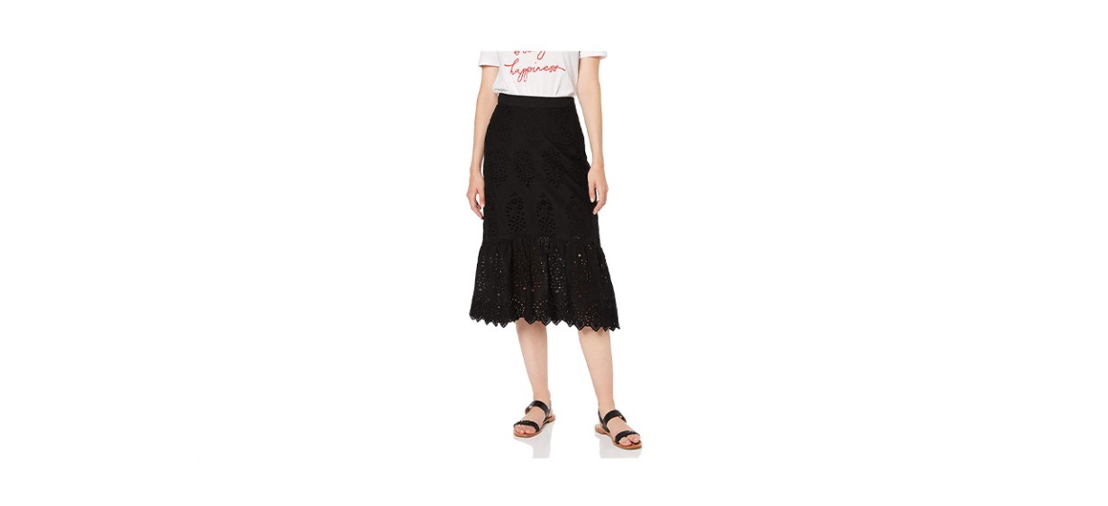 Find Womens Cotton Midi Skirt