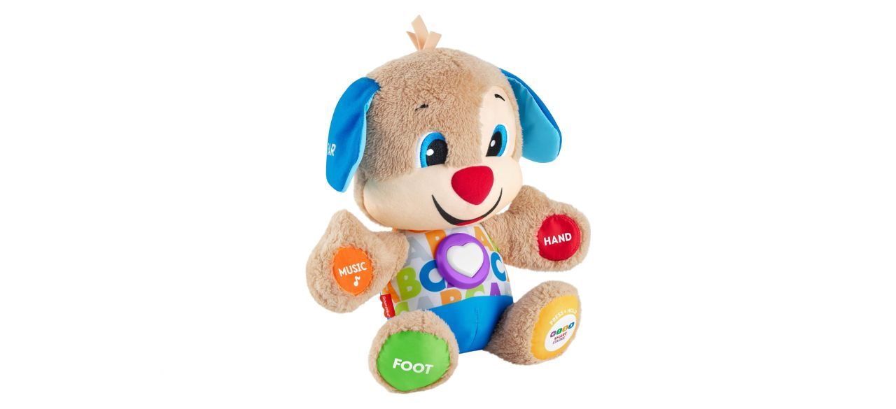 Fisher-Price Baby & Toddler Toy Laugh & Learn Smart Stages Puppy Musical Plush with Lights & Phrases