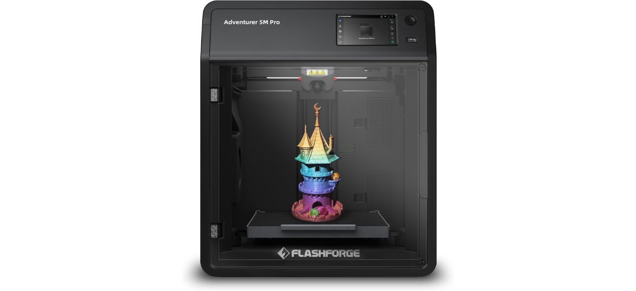 FLASHFORGE Adventurer 5M Pro 3D Printer on white background