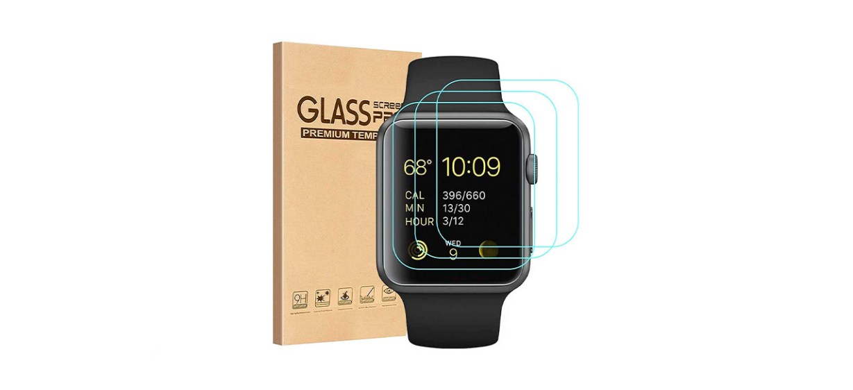 Fotbor Apple Watch Tempered Glass Screen Protector 38mm