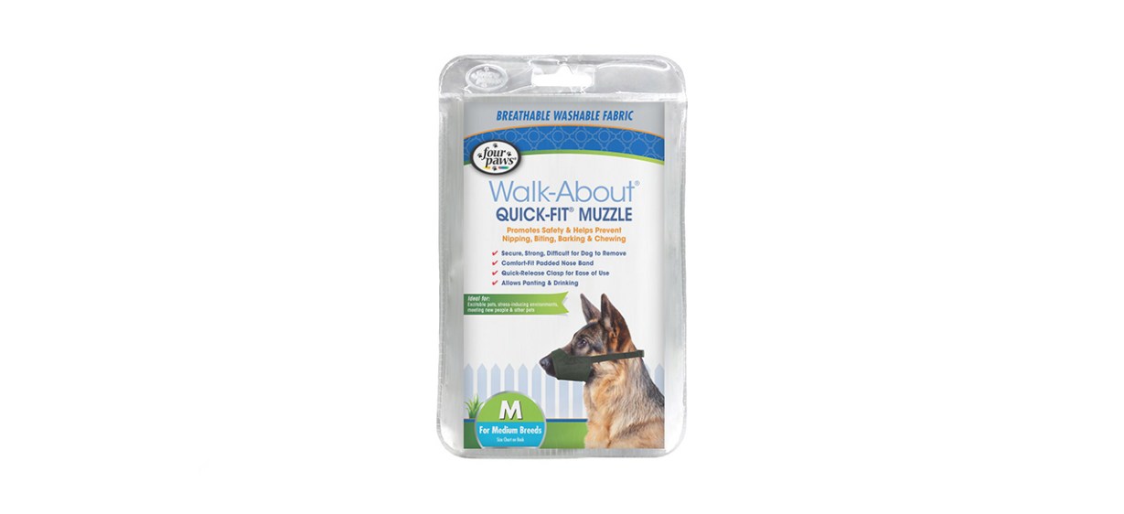 Four Paws Walk-About Quick-Fit Dog Muzzle