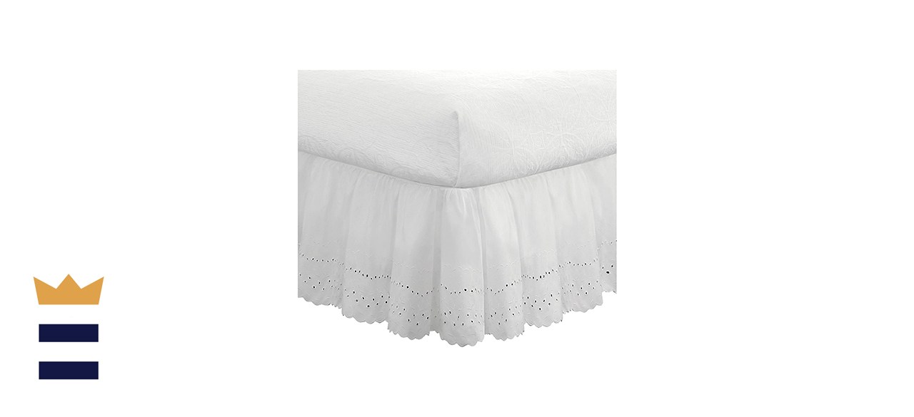 Fresh Ideas Ruffled Eyelet Bed Skirt Dust Ruffle