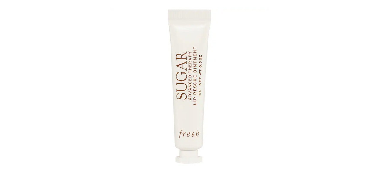 Fresh Sugar Advanced Therapy Lip Rescue Ointment on white background