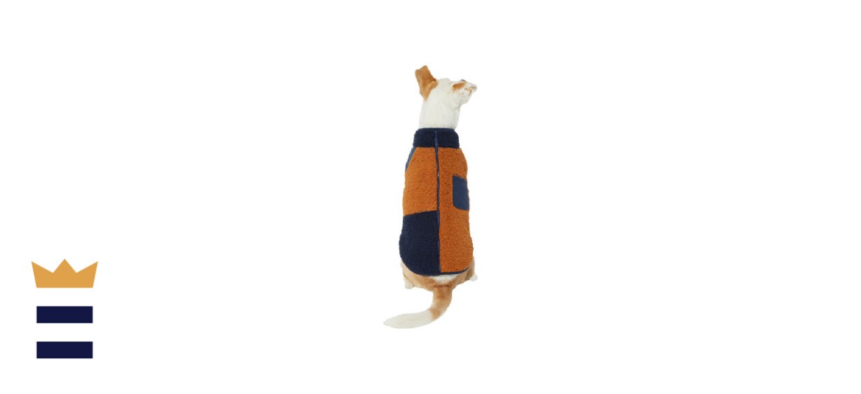 Frisco Dog and Cat Zippered Sherpa Fleece Vest