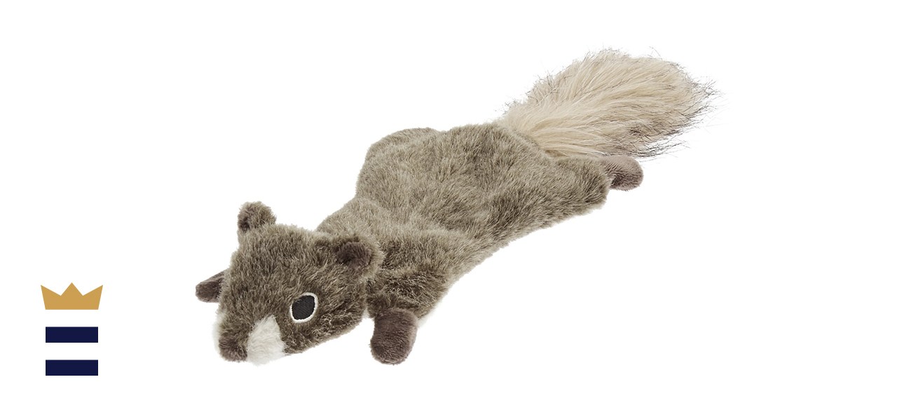 Frisco Fur Really Flat Squirrel Dog Toy