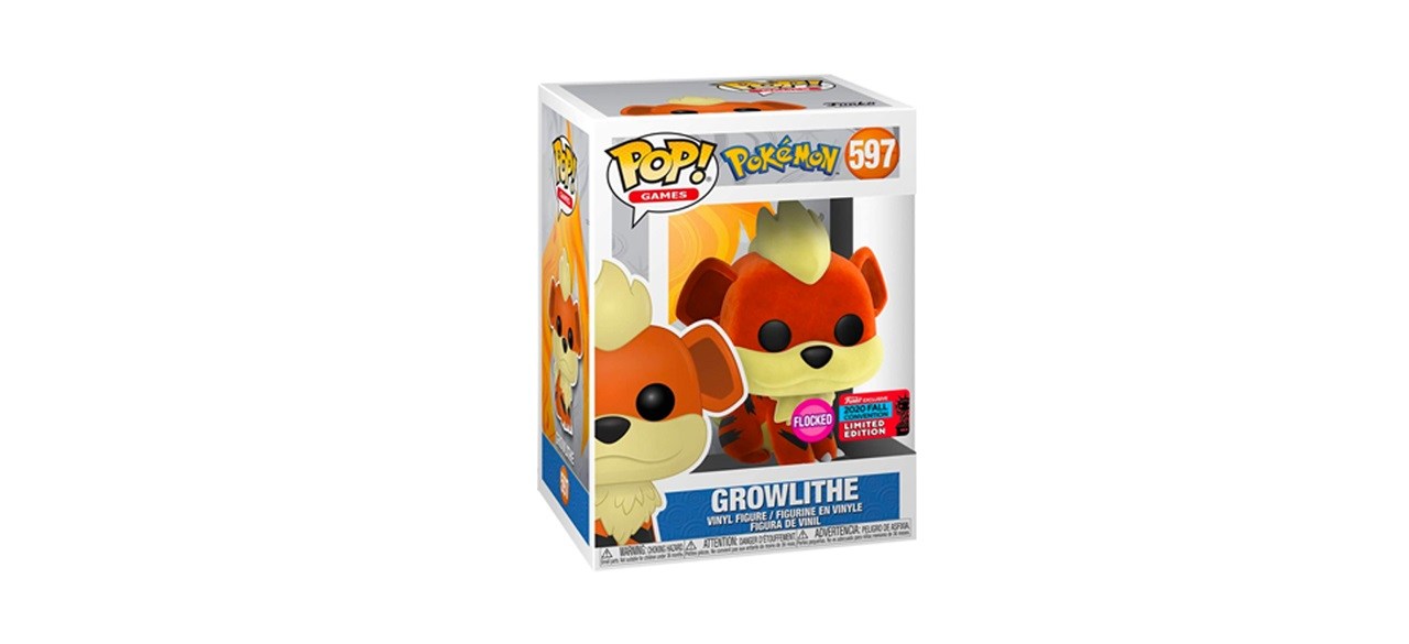 Funko POP Games- Pokemon Growlithe Flocked