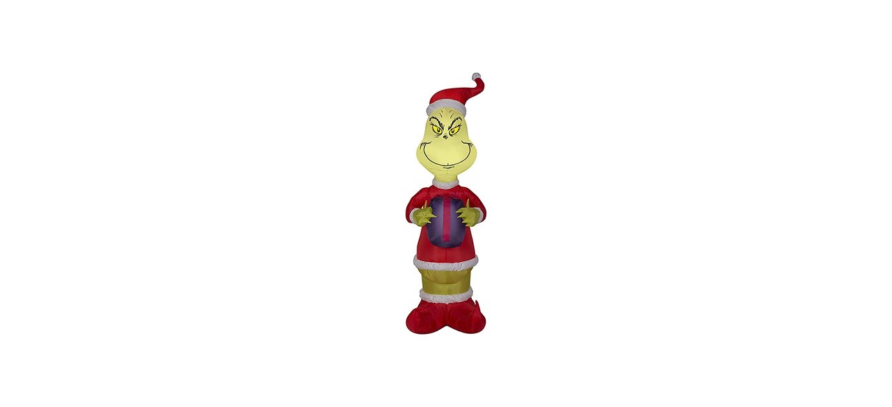 Gemmy Airblown Grinch with Present Inflatable