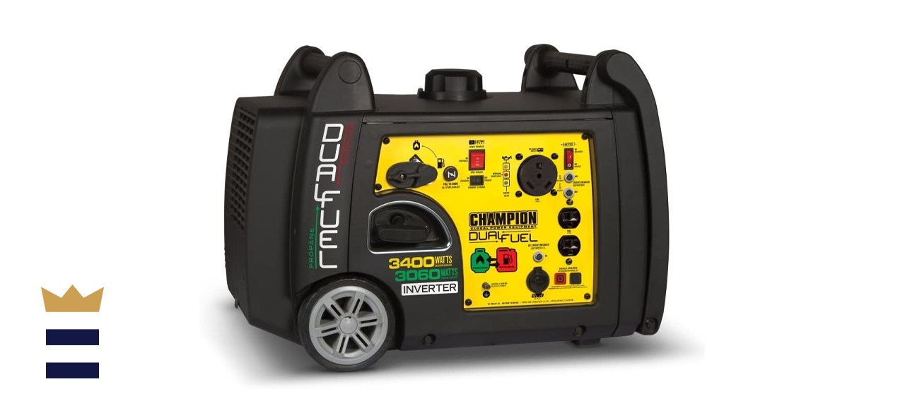 Champion 3400-Watt Dual Fuel RV Ready Portable Inverter Generator 