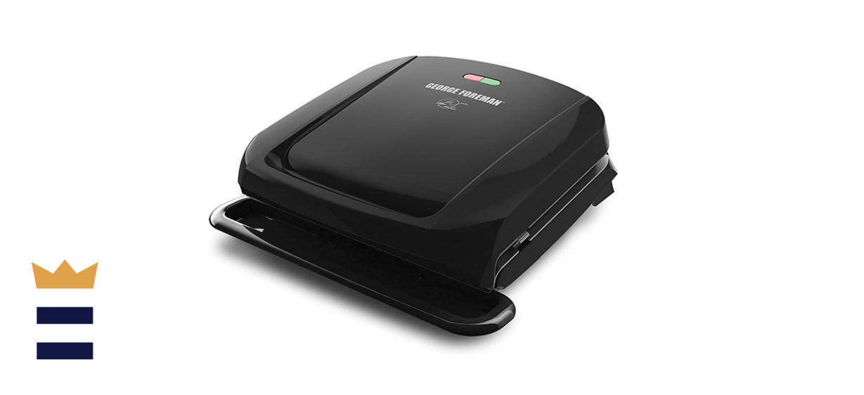 George Foreman Four-Serving Removable Plate Grill and Panini Press