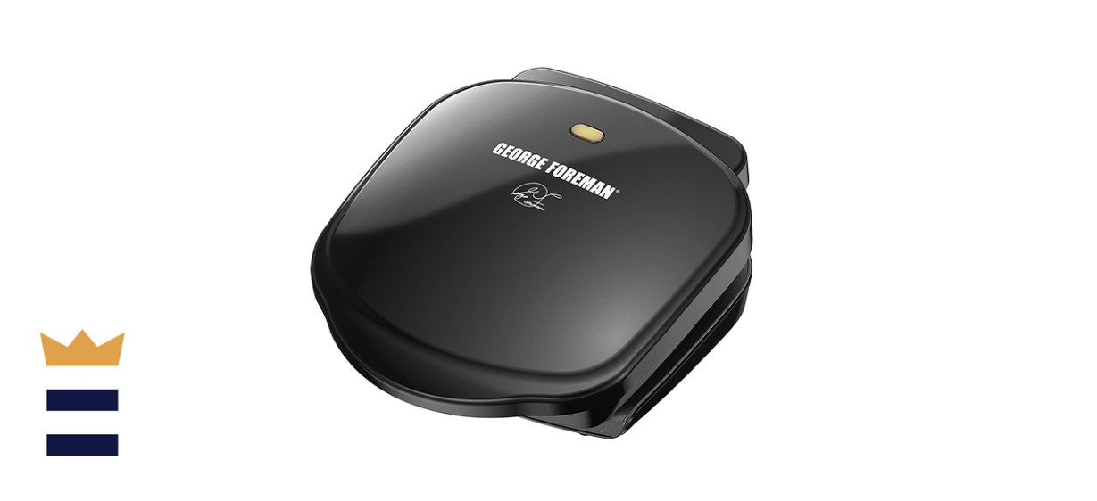 George Foreman Two-Serving Classic Plate Electric Indoor Grill and Panini Press