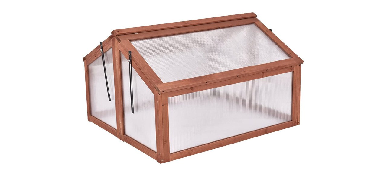 Giantex Garden Portable Wooden Cold Frame