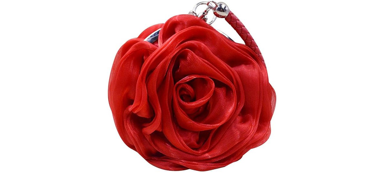 Goclothod Buddy Rose-Shaped Clutch Purse