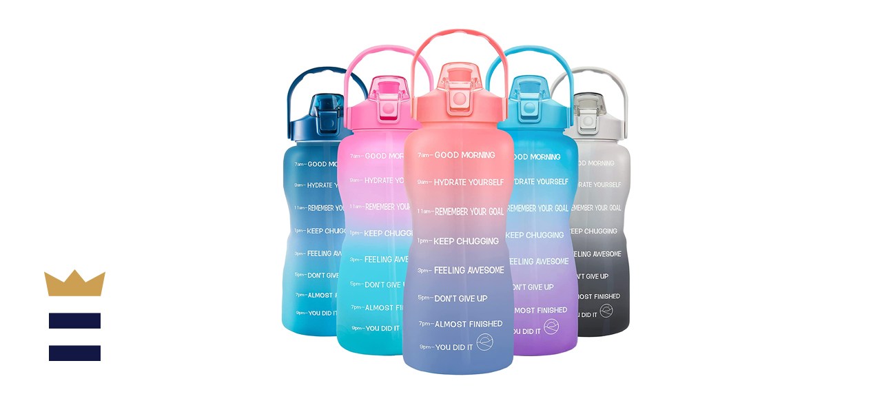GOSWAG half-gallon Motivational Water Bottle