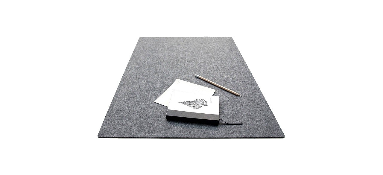 Gray Desk Pad / Felt Mat