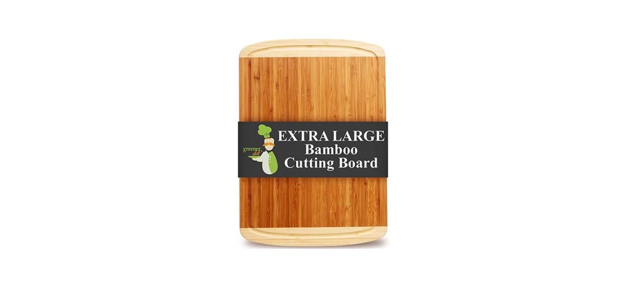  GREENER CHEF Organic Bamboo Cutting Board Set of 3