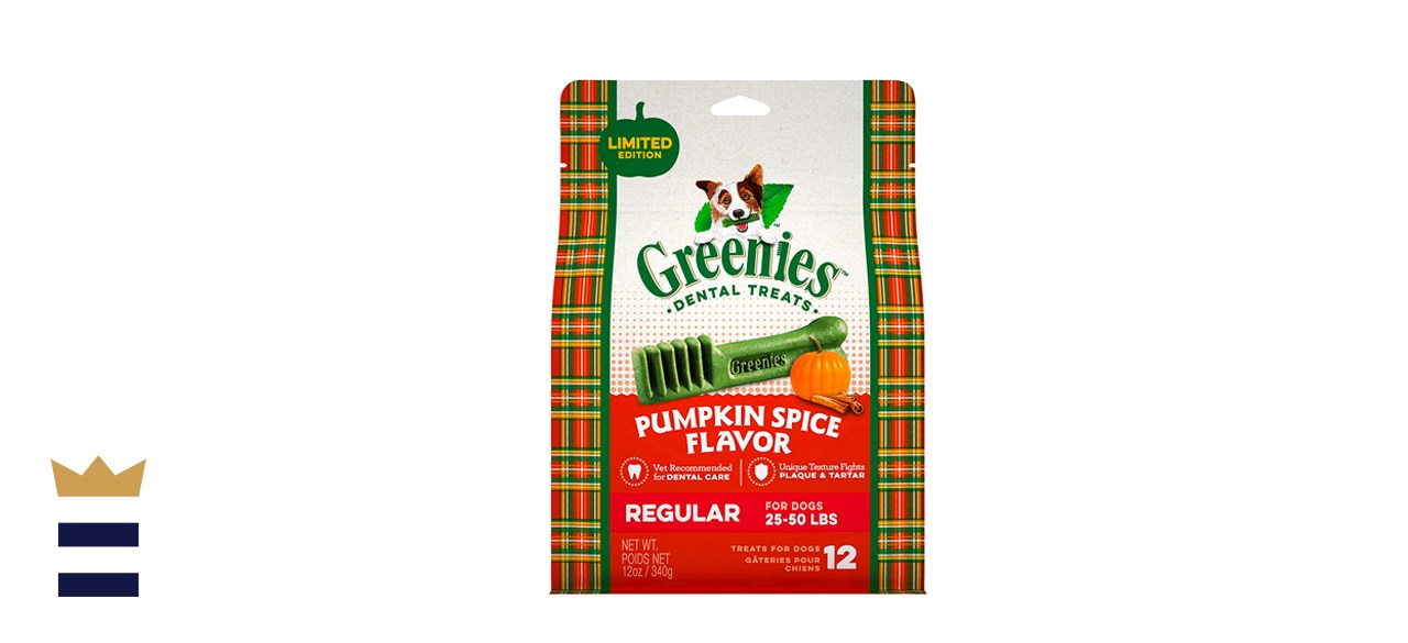 Greenies Teenie Canine Pumpkin Spice Dental Chew Treats