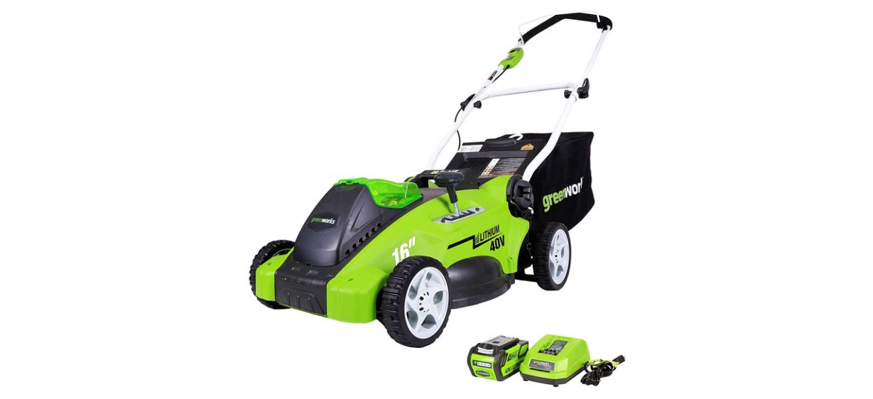 Greenworks Cordless Electric Lawn Mower Greenworks Cordless Electric Lawn Mower