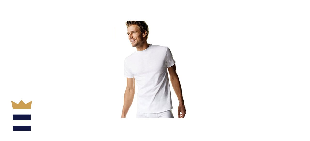 Hanes Men’s Tagless Cotton Crew Undershirt 