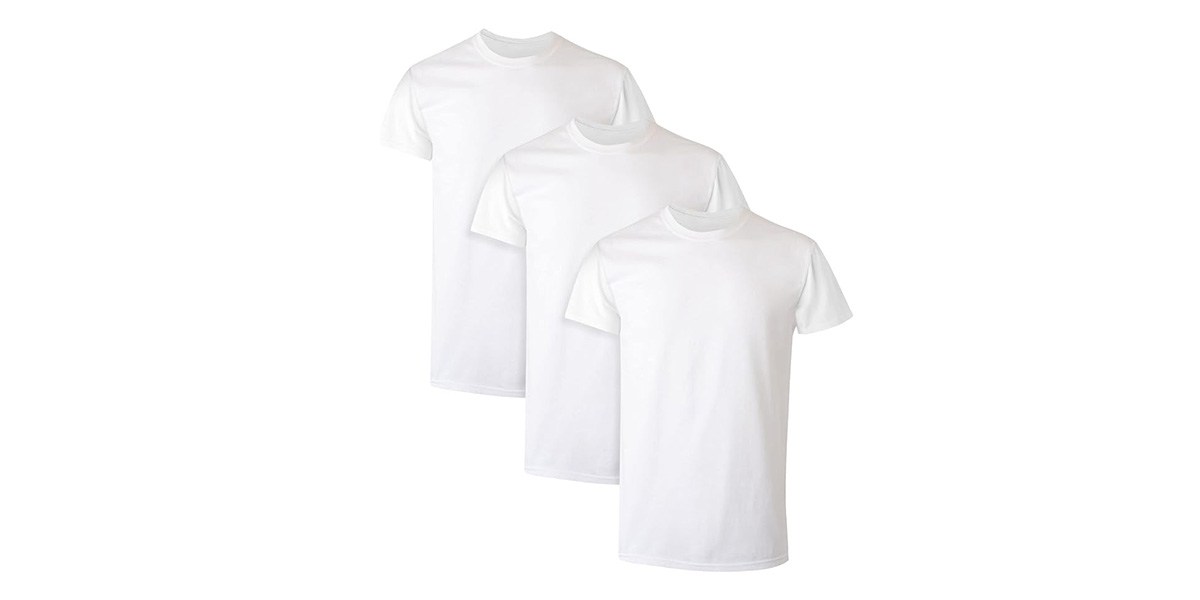 picture of Hanes classic men's t-shirt, on sale for prime day