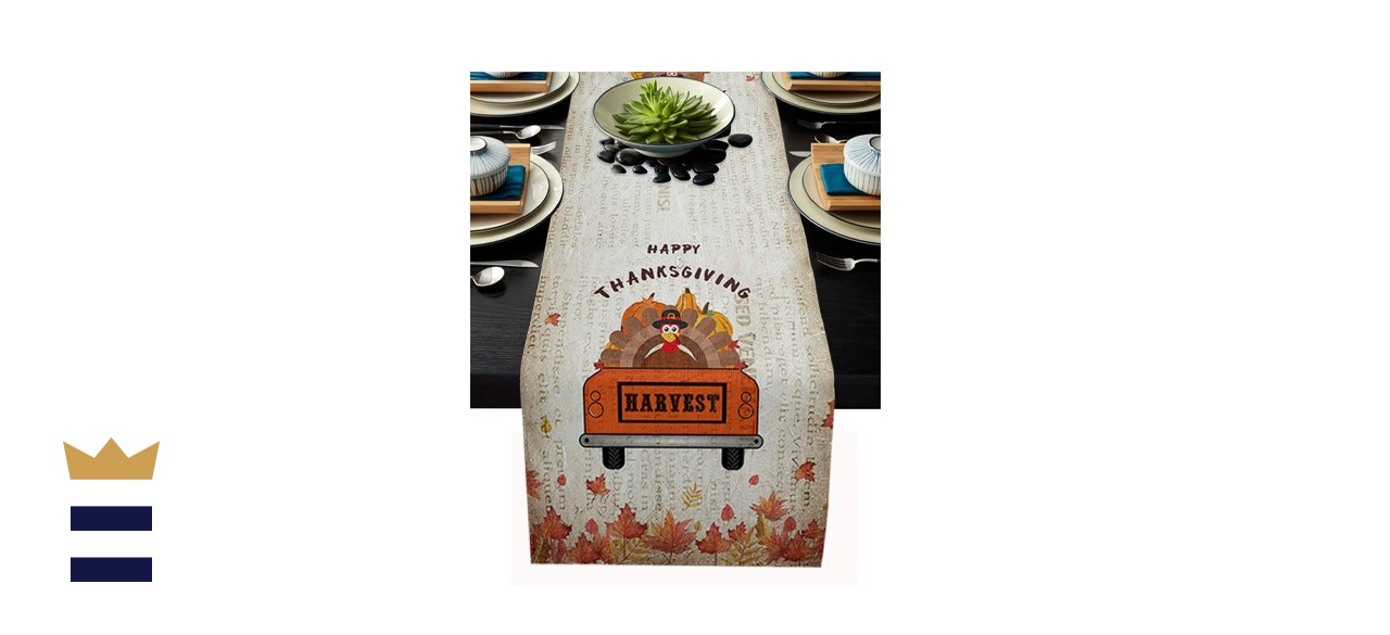 Happy Thanksgiving Table Runner for Farmhouse Holiday Parties