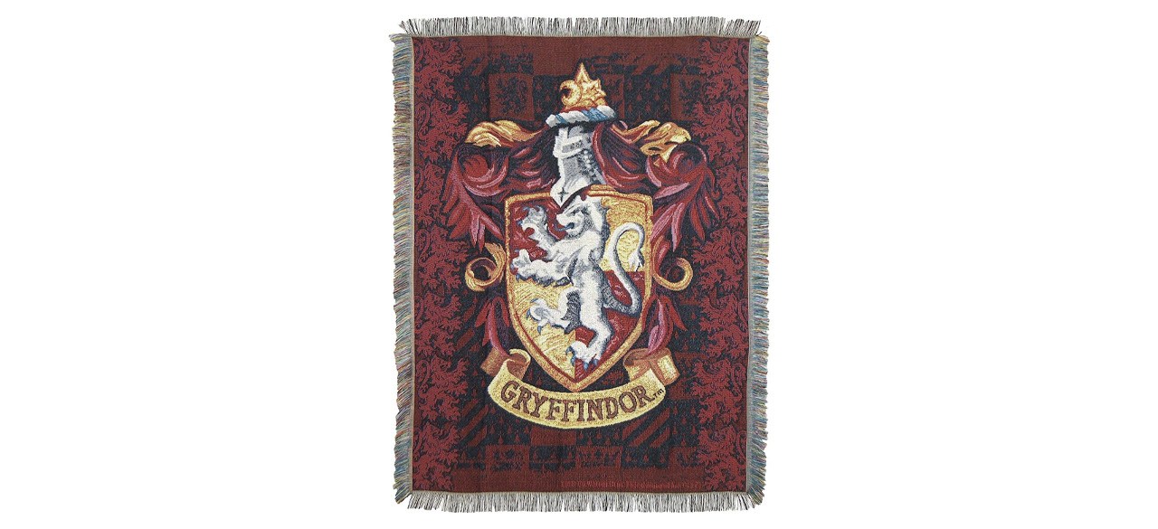 Harry Potter Slytherin Shield Woven Tapestry Throw Blanket 