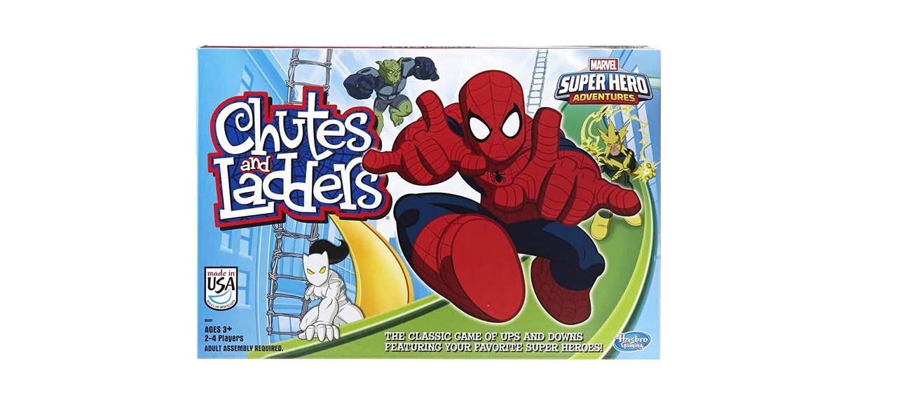 Hasbro Gaming Marvel Spider-Man Web Warriors Chutes Juego de escaleras