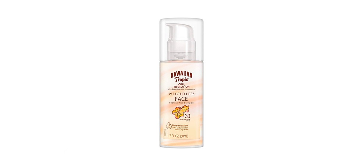 Hawaiian Tropic Silk Hydration Weightless Sunscreen Face Lotion SPF 30