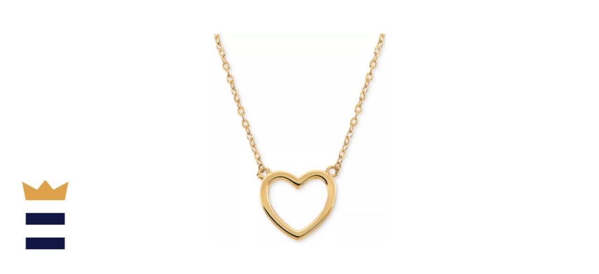 Heart Pendant Necklace in 10k Gold