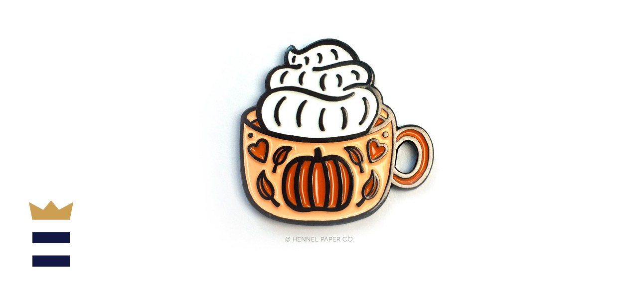 HennelPaperCo Pumpkin Spice Latte Pin