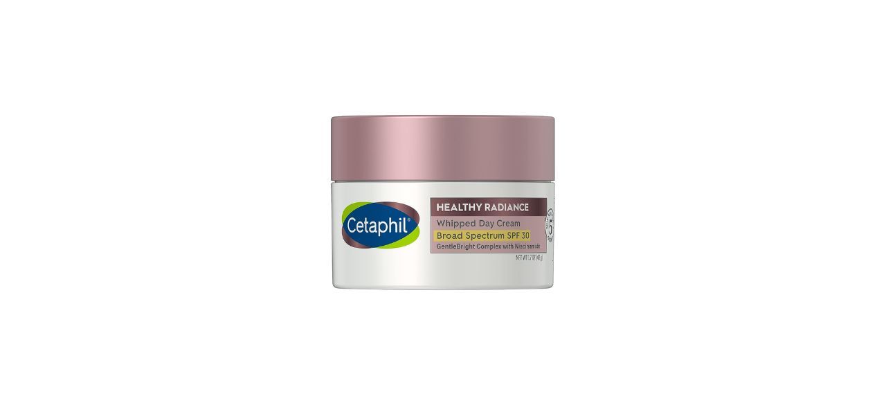 Cetaphil Healthy Radiance Whipped Day Cream on white background