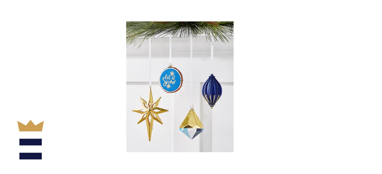 Holiday Lane Midnight Blue Christmas Ornament Collection