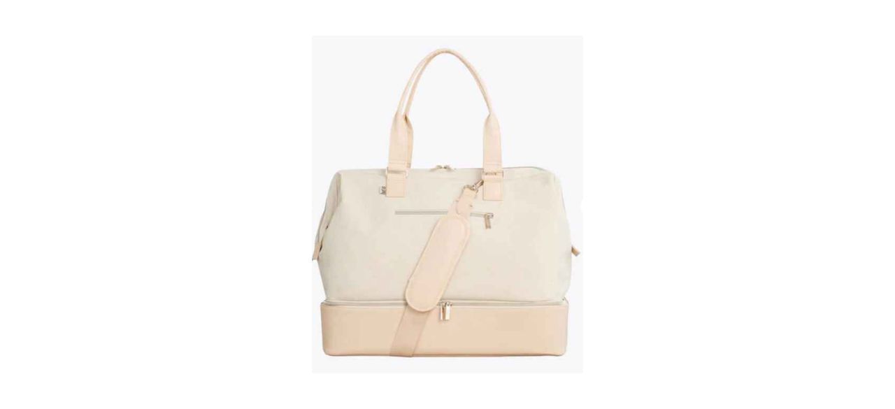 Béis The Weekender travel bag in beige