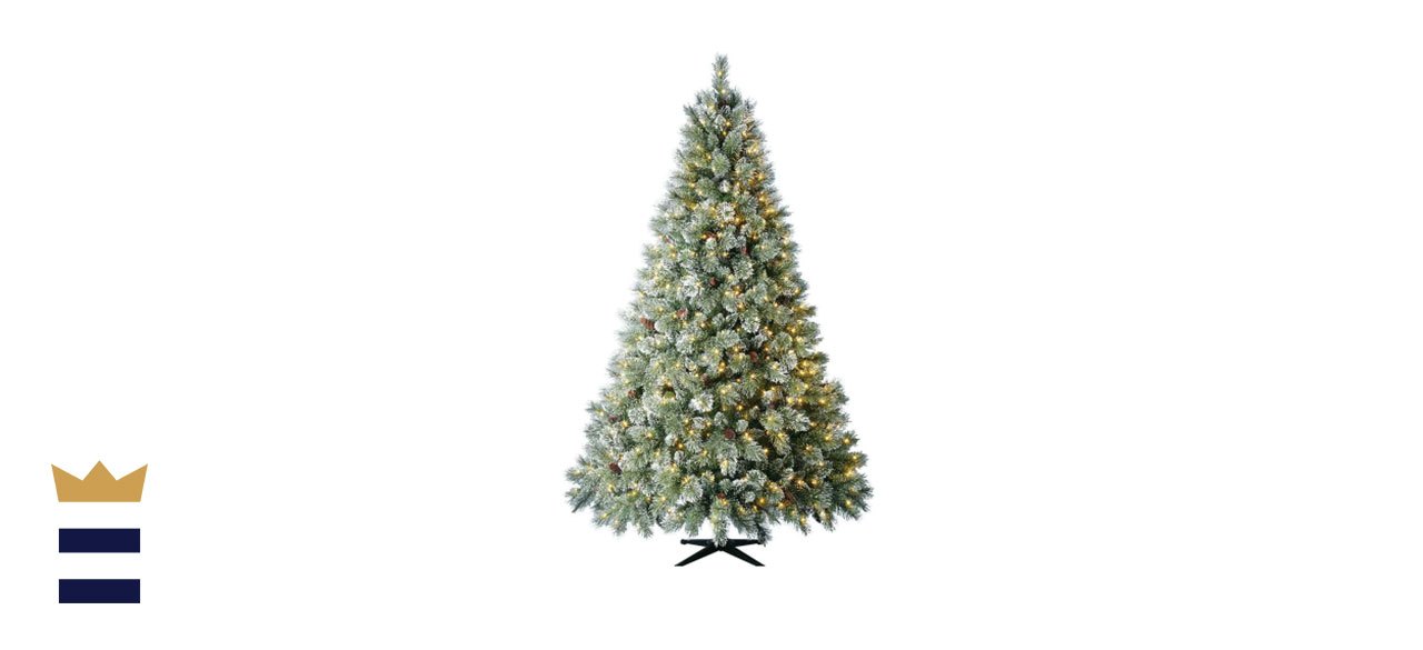 Home Accents 7.5 ft. Sparkling Amelia Pine LED Pre-Lit Artificial Christmas Tree