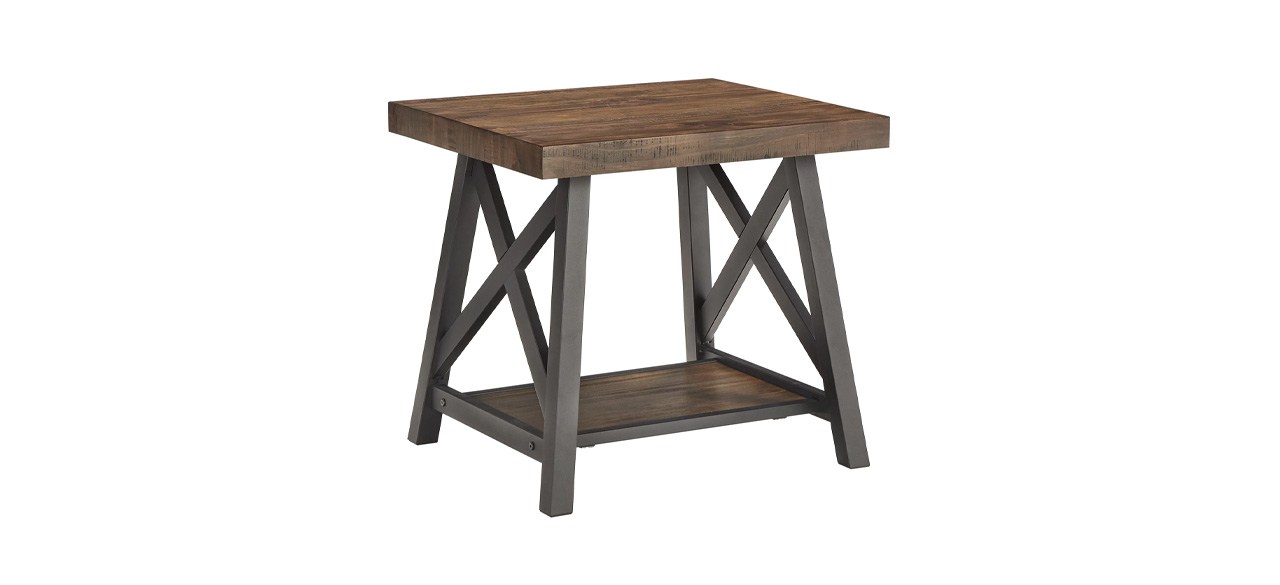 Laurel Foundry Modern Farmhouse Isakson Tall Trestle End Table