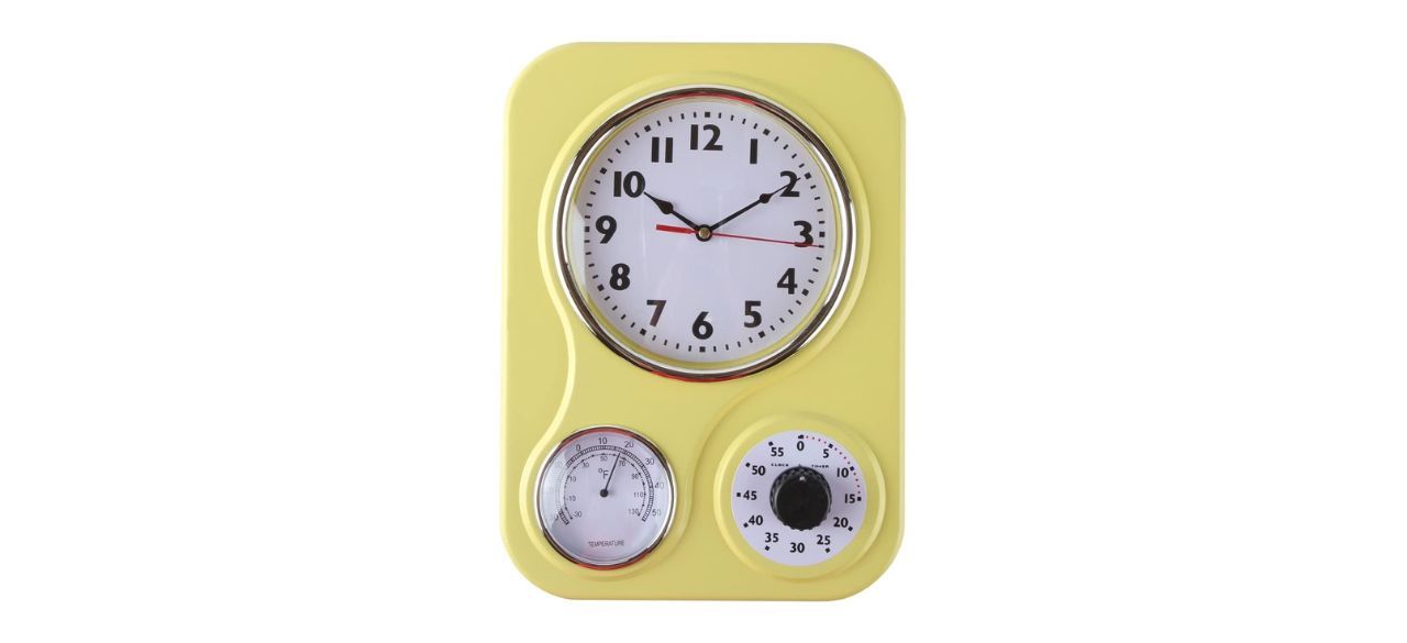 Lily's Home Retro Kitchen Wall Clock