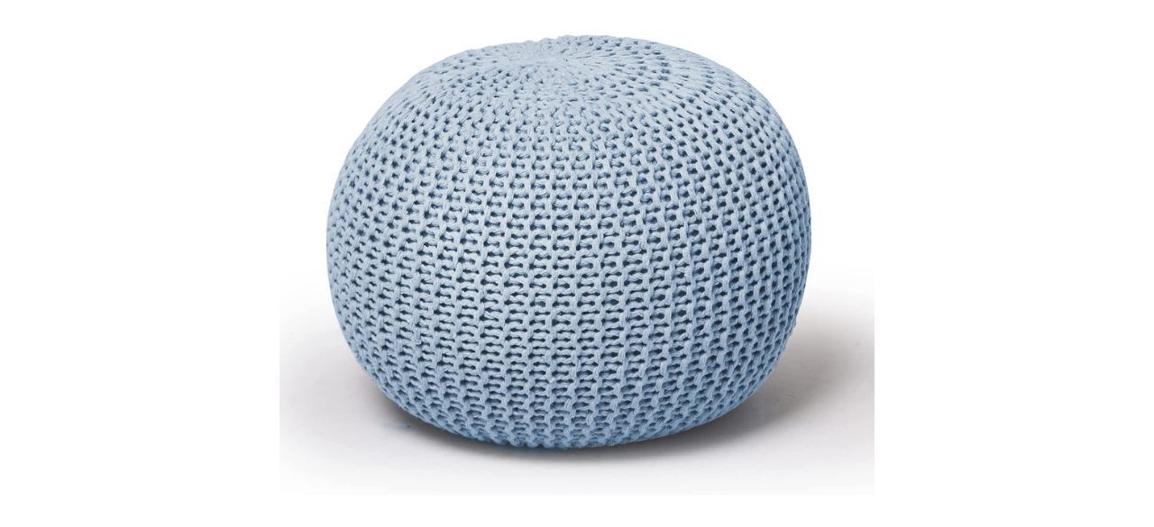 Urban Shop Knit Pouf