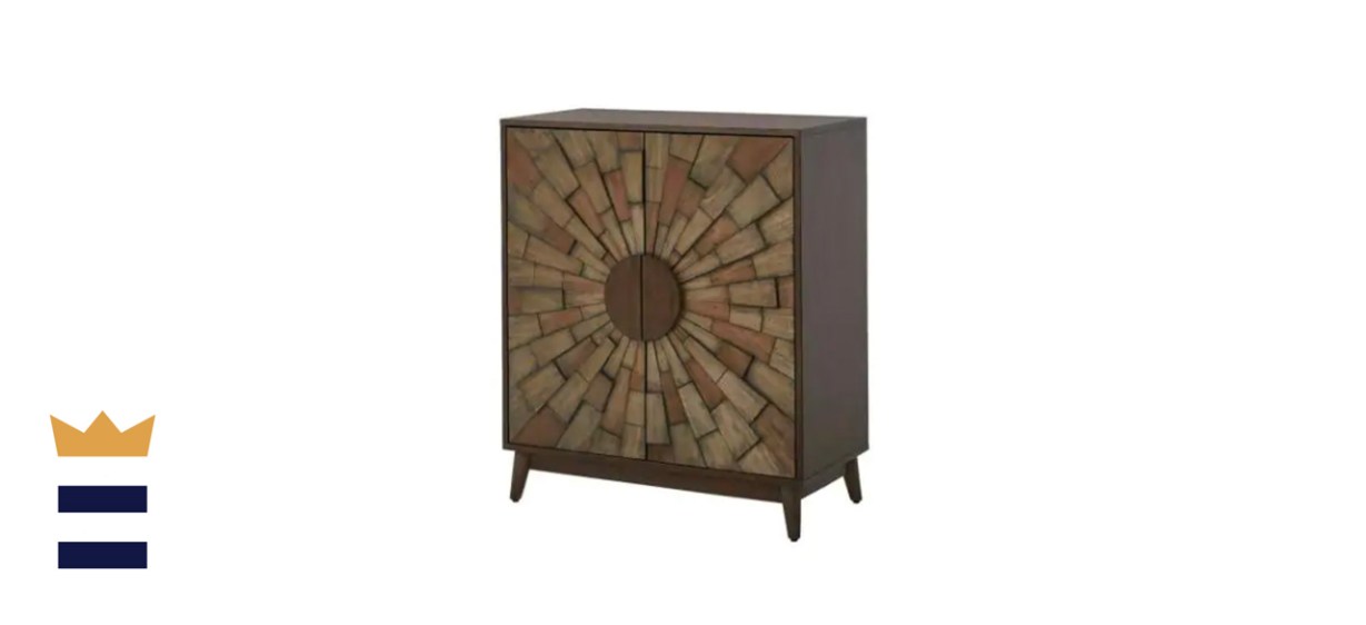 Home Decorators Collection Wood Accent Cabinet with Starburst Pattern